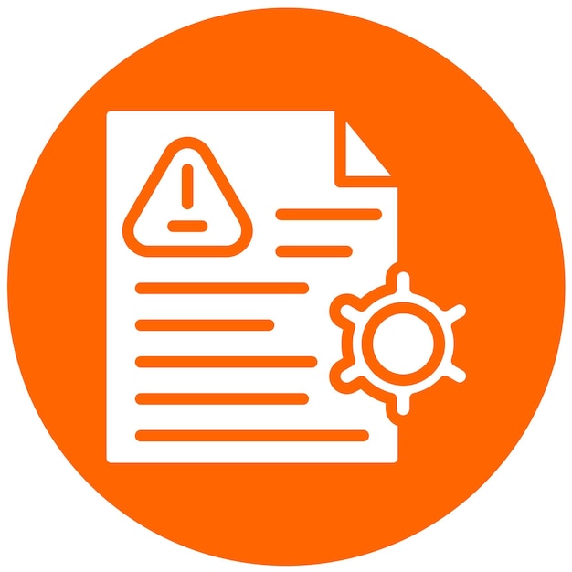 Estilo del icono de gestión de riesgos de diseño vectorial