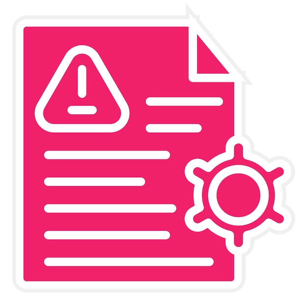 Estilo del icono de gestión de riesgos de diseño vectorial