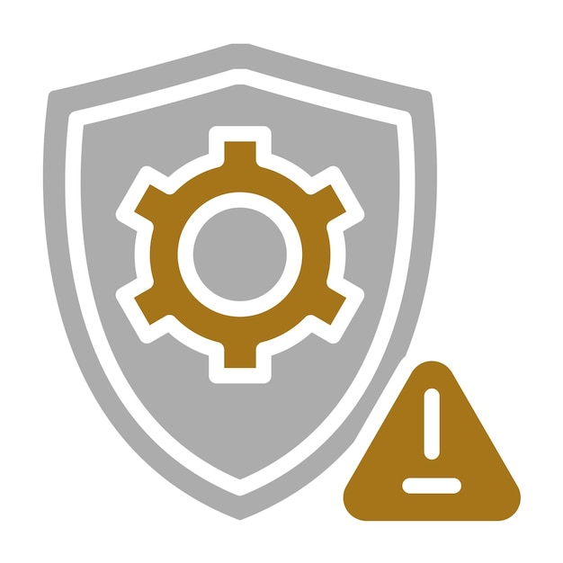 Estilo del icono de gestión de riesgos de diseño vectorial
