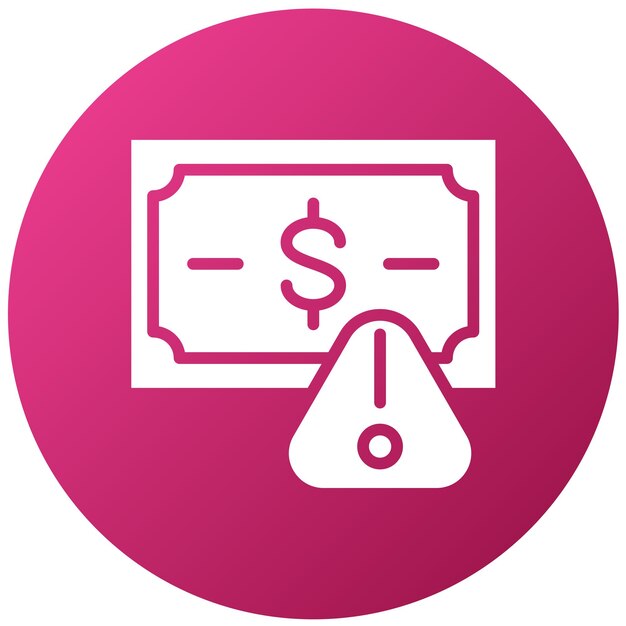 Estilo del icono de gestión de riesgos de diseño vectorial