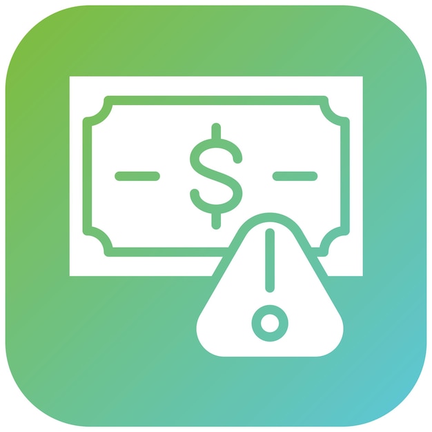 Estilo del icono de gestión de riesgos de diseño vectorial