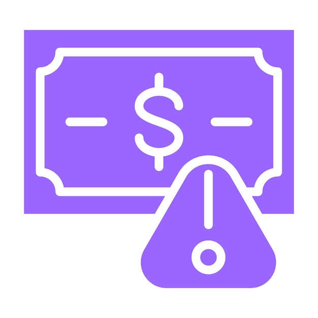 Estilo del icono de gestión de riesgos de diseño vectorial