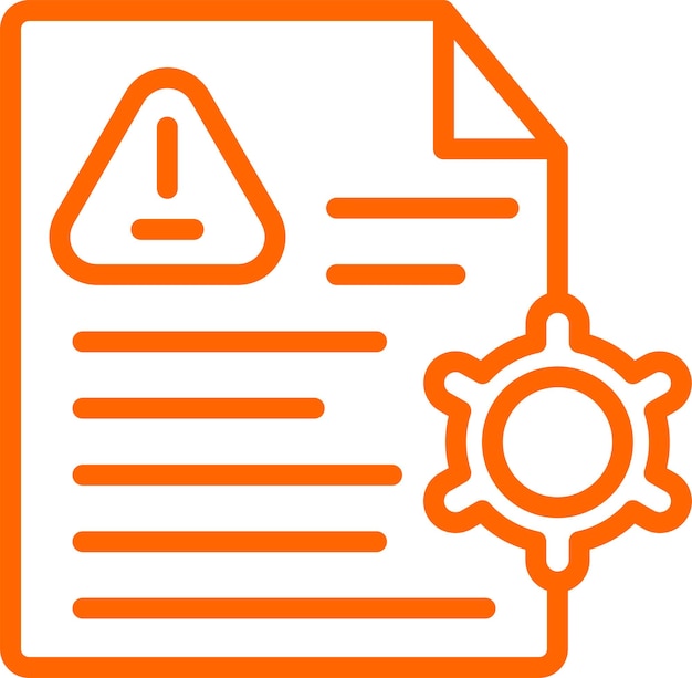 Estilo del icono de gestión de riesgos de diseño vectorial