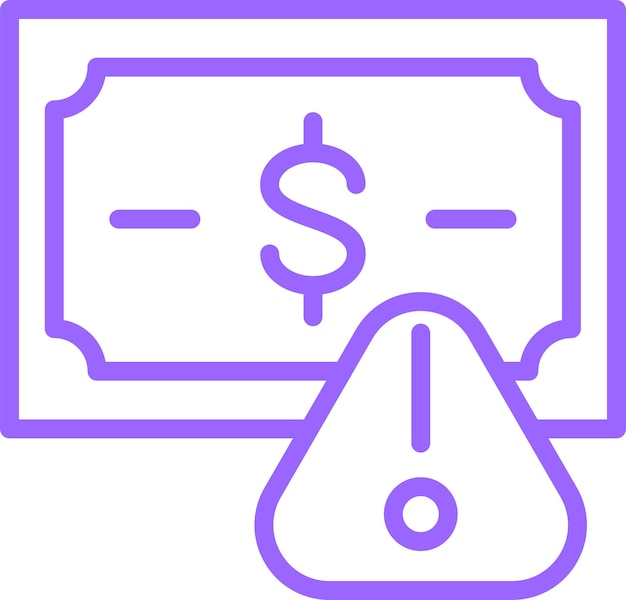 Estilo del icono de gestión de riesgos de diseño vectorial