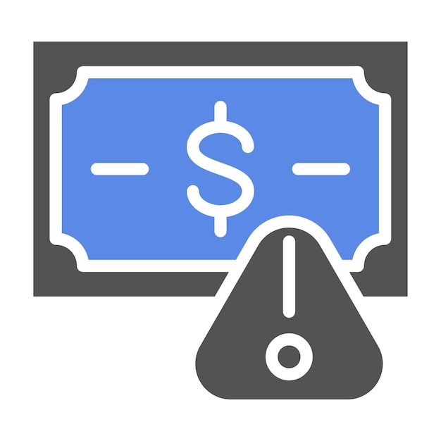 Estilo del icono de gestión de riesgos de diseño vectorial