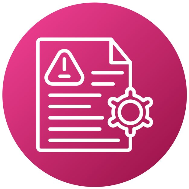 Estilo del icono de gestión de riesgos de diseño vectorial