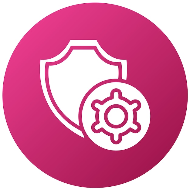 Estilo de icono de gestión de seguridad de diseño vectorial