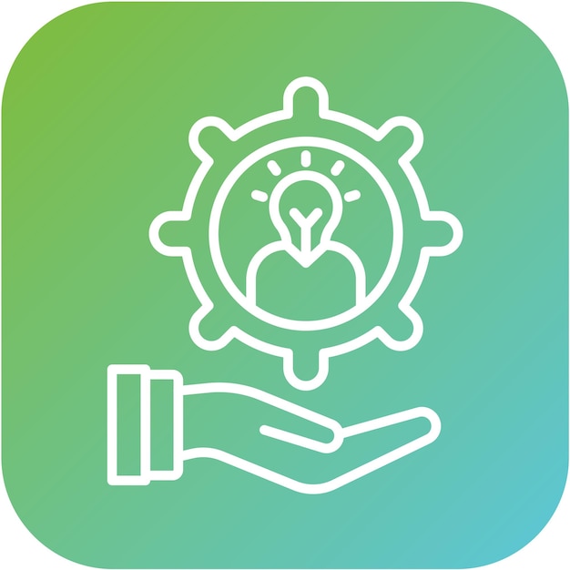 Estilo de icono de gestión de talentos de diseño vectorial