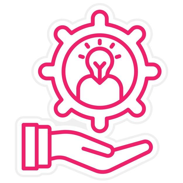 Estilo de icono de gestión de talentos de diseño vectorial