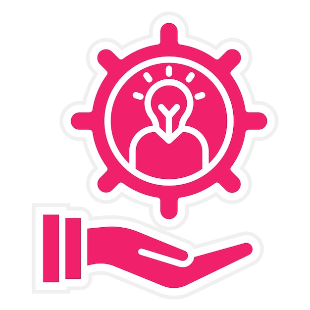Estilo de icono de gestión de talentos de diseño vectorial