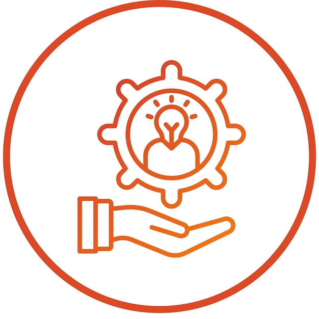 Estilo de icono de gestión de talentos de diseño vectorial