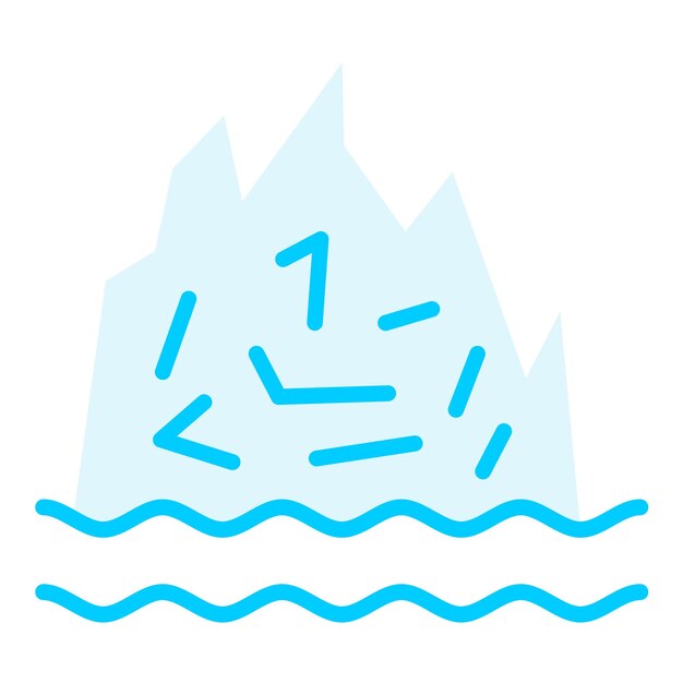 Estilo del icono del glaciar