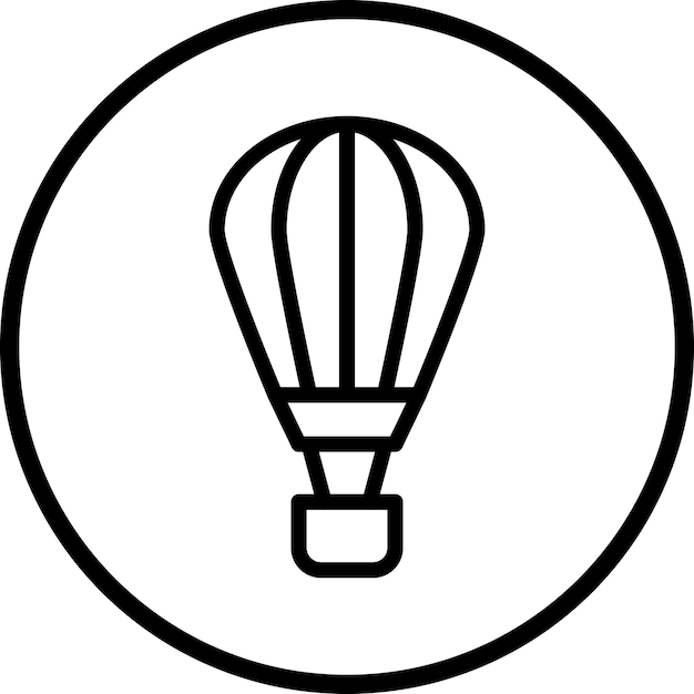 Estilo del icono del globo aéreo