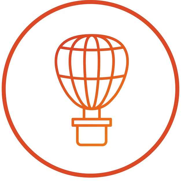 Estilo del icono del globo aéreo