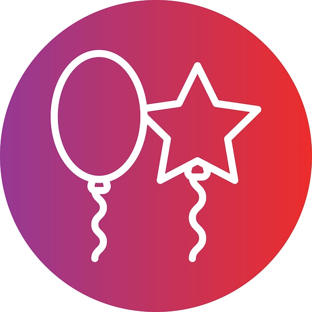 Estilo de icono de globo de diseño vectorial