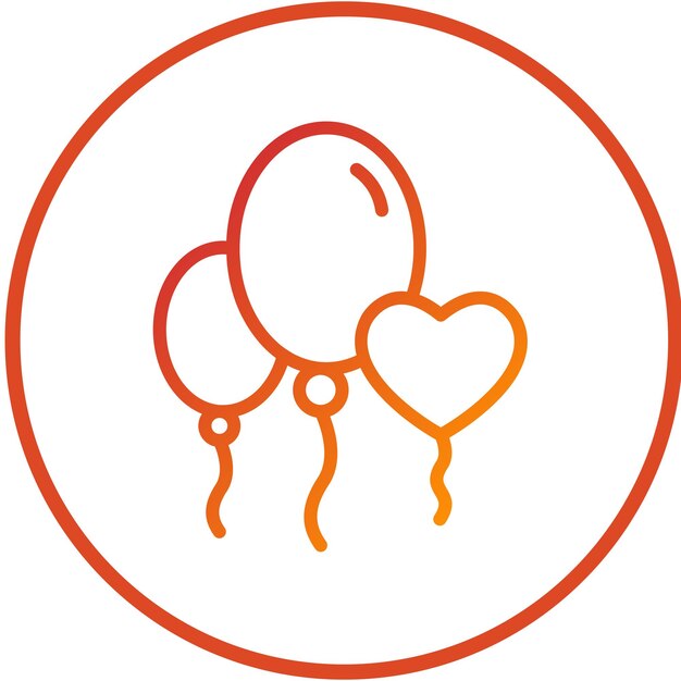 Estilo de icono de globo de diseño vectorial