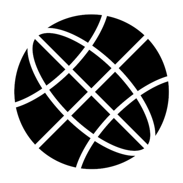 Estilo del icono del globo de diseño vectorial