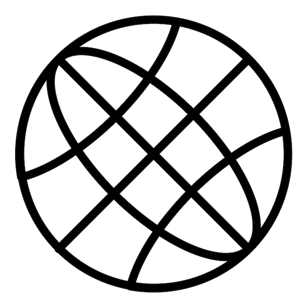 Estilo del icono del globo de diseño vectorial