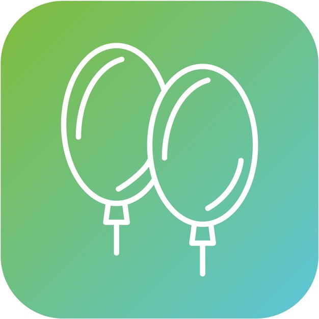 Estilo de icono de globo de diseño vectorial