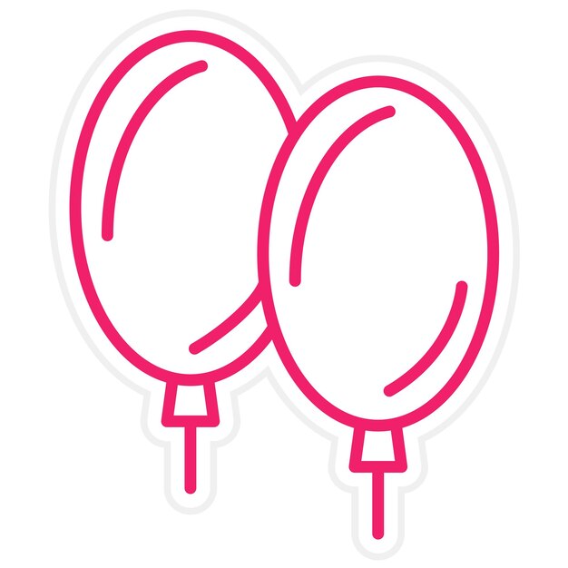 Estilo de icono de globo de diseño vectorial