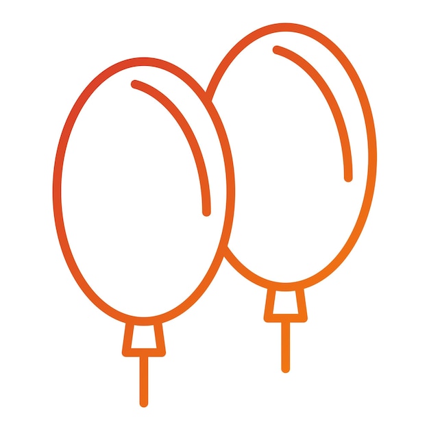 Estilo de icono de globo de diseño vectorial
