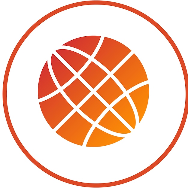 Estilo del icono del globo de diseño vectorial
