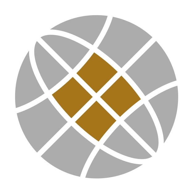 Estilo del icono del globo de diseño vectorial
