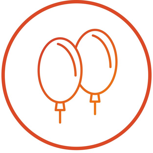 Estilo de icono de globo de diseño vectorial