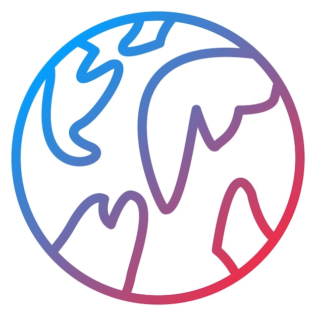 Estilo del icono del globo