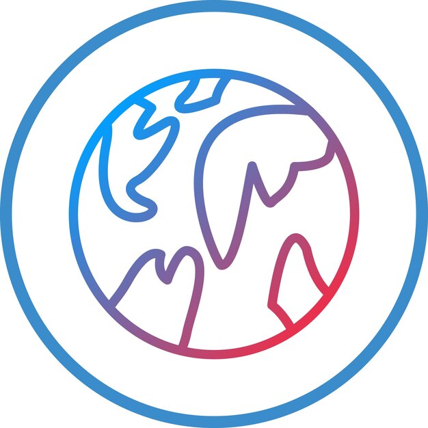 Estilo del icono del globo