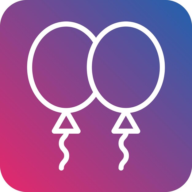 Estilo del icono de los globos