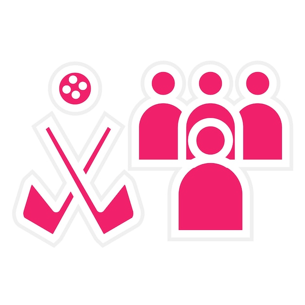 Estilo de icono de golf del grupo de diseño vectorial
