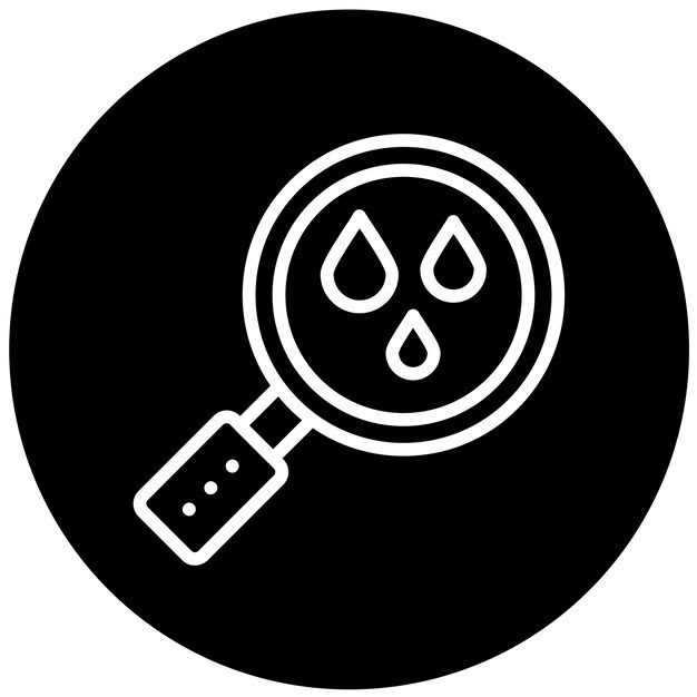 Estilo del icono de la gota de la visión del diseño vectorial