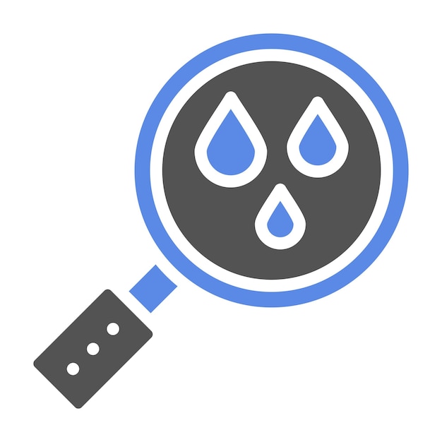 Estilo del icono de la gota de la visión del diseño vectorial
