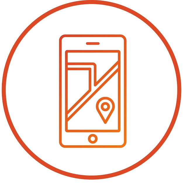 Estilo del icono del GPS móvil