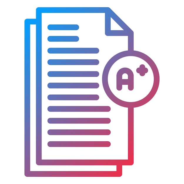 Estilo de icono de grado de diseño vectorial
