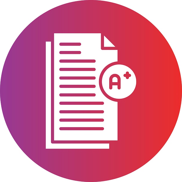 Estilo de icono de grado de diseño vectorial