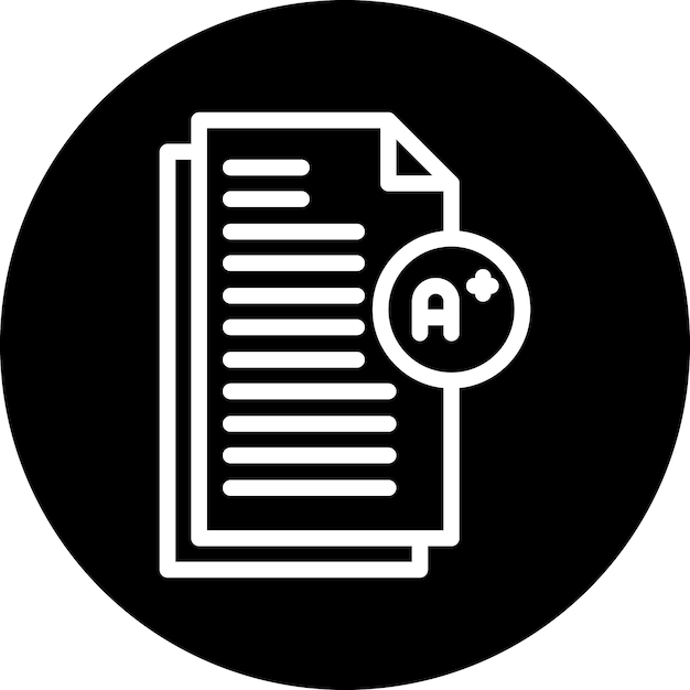 Estilo de icono de grado de diseño vectorial