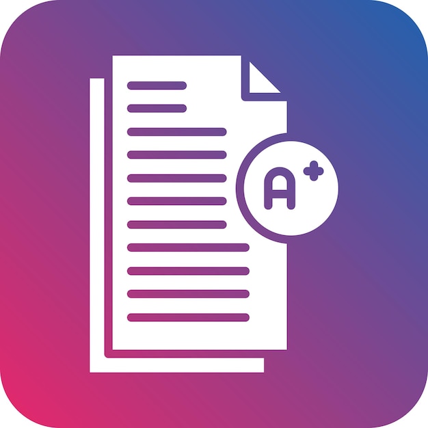Estilo de icono de grado de diseño vectorial