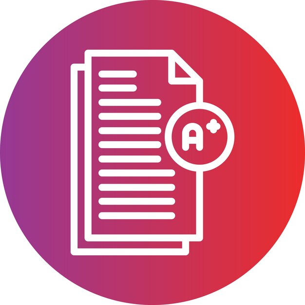 Estilo de icono de grado de diseño vectorial