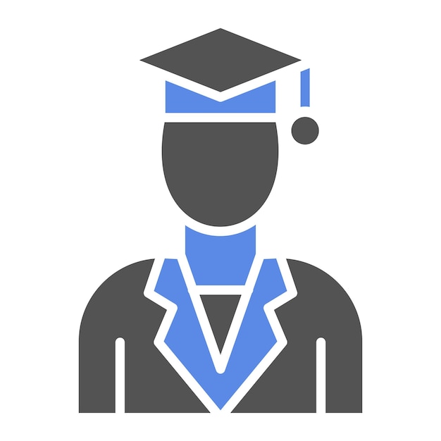 Estilo de ícono de graduado masculino