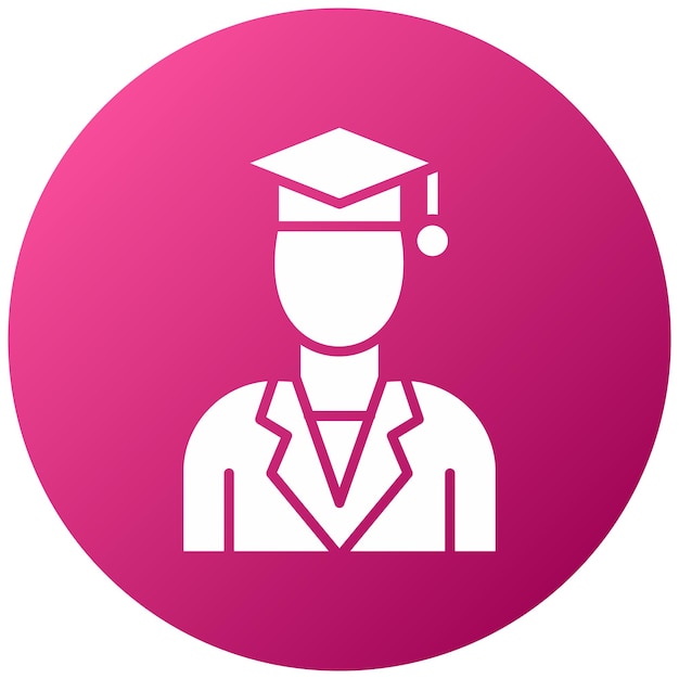 Estilo de ícono de graduado masculino