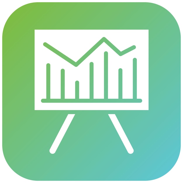 Estilo del icono del gráfico de bienestar de diseño vectorial