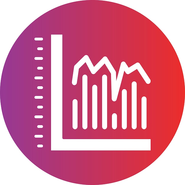 Estilo del icono del gráfico vectorial