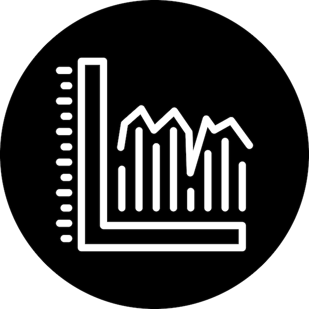 Estilo del icono del gráfico vectorial