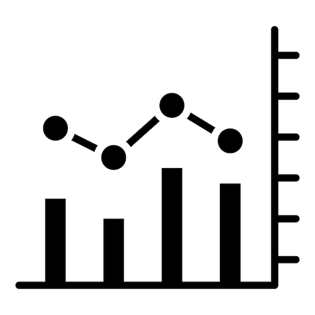 Estilo del icono del gráfico vectorial