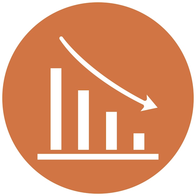 Estilo del icono del gráfico vectorial