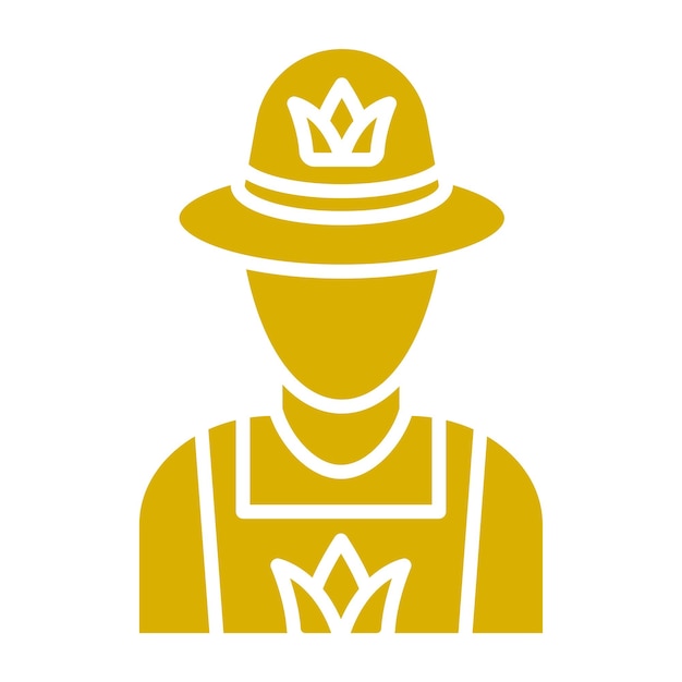 Estilo del icono del granjero