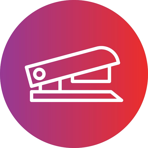 Estilo del icono de la grapadora de diseño vectorial