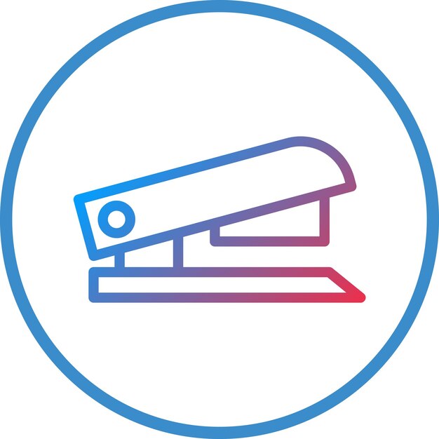 Estilo del icono de la grapadora de diseño vectorial